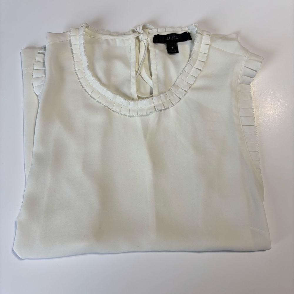 J. Crew Women's Cream Blouse